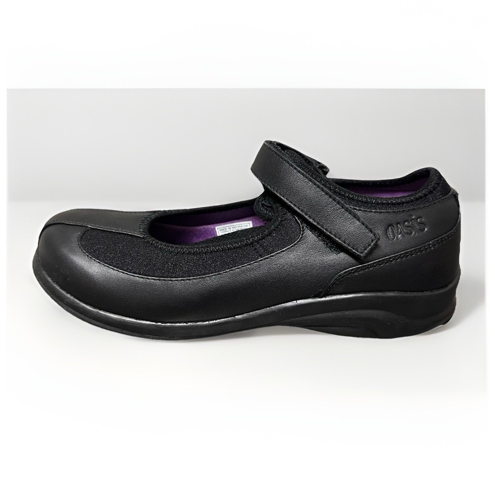 NEW Shoe Left Foot Only Slip On Adjustable Strap Mary Jane Sz‎ 6.5 Wide Black